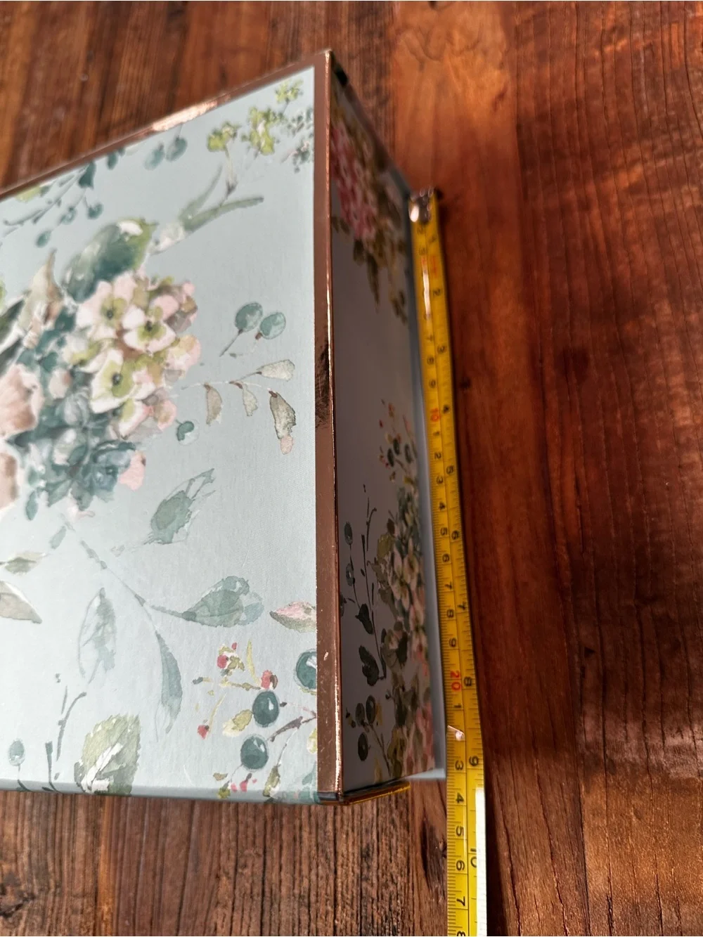 Floral Art in Teal and Pink - empty box